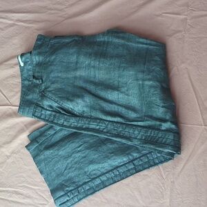 Linen ankle pants